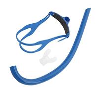 Gsycle Snorkel de natación para Entrenamiento, Tubo respiración montado en la Parte Delantera con Boquilla Silicona Correa para la Cabeza Ajustable Equipo de Snorkel montado en el Centro (Azul)