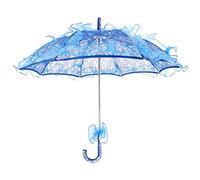 Gsycle Sombrilla Encaje, 21,7x23,6 Pulgadas Sombrilla Encaje Multicolor Vintage Para Bodas Sombrill Nupcial Sombrill Encaj Vintage Para Bodas Accesorios Para Decoración Fiestas Y Fotografía (Azul)