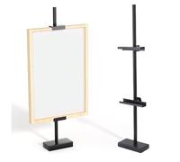 Gsycle Soporte para marco de fotos de mesa, caballete de pie de Metal ajustable, soporte de exhibición, caballete de mesa para marcos de lienzo de ilustraciones