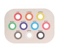 Gsycle Tablero clasificador de combinación de Colores, Juego de Mesa con Bandeja de Madera, Juguete intelectualmente sensorial, Entrenamiento de motricidad Fina para la Demencia de