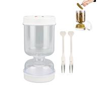Gsycle Tarro De Pepinillos De 50 Onzas Con Colador, Hermético, A Prueba De Fugas, Para Almacenamiento De Alimentos, Recipiente Separador De Jugo De Pepinillos Para Alcaparas, Oliva Y Jalapeños