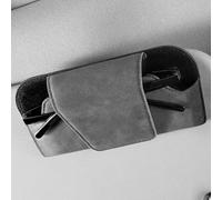 GSYDaMai Coche Gafas Caja para Nissan X-Trail T33 2021 2022 2023 2024 2025, Estuche Gafas Clip Visera Solar Funda, Soporte Gafas de Sol,Grey