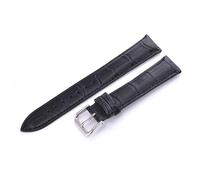 GSZCCZS 12 14 16 18 18 20 22 mm Reloj Strap Genuine Watch Band Accesorios Reloj de cuero Bank de correa para correa (negro, 14 mm)