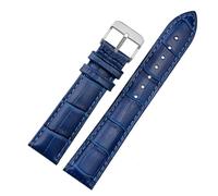 GSZCCZS 12 14 16 18 19 19 20 21 22 23 mm Azul Color Genuino Correa de cuero Correa Men y mujeres Banda para la banda de vigilancia de Rossini Citizen