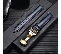 GSZCCZS 18 mm 20 mm 22 mm Banda de vigilancia de 24 mm Correa de cuero de vaca con brazalete verde Red White Watchband (Black-Jojo's Bizarre Adventure1,18 mm)