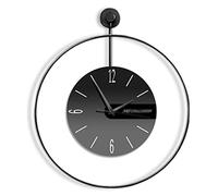 GSZCCZS Arte Decoración de Reloj de Pared silenciosa Reloj Modern Wall Reloj de Pared Metal Decorativo para la Cocina Sala de Estar de Oficina en el hogar