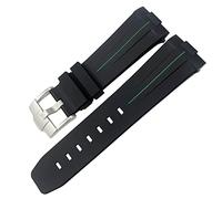 GSZCCZS Banda de reloj de goma para Tudor Heritage Black Bay Bronze Pelagos Pulseras deportivas impermeables 23 mm de 22 mm Correa de reloj de 24 mm (color: negro, tamaño: hebilla de rosa de 23 mm)