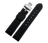 GSZCCZS Banda de reloj de silicona para GT2 007 BM8475 Relojes Correos Accesorios Sports Sports Sportband de 20 mm 22 mm Correos impermeables negros