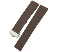 GSZCCZS Banda de reloj impermeable de reloj de silicona de goma de 20 mm de 20 mm para acuicador 300 Way201b Calibre 5 Accesorios/Negro sin hebilla/22 mm Etiqueta