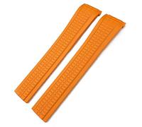 GSZCCZS Bandas de reloj de goma fluoria coloridas de 21 mm para Patek 5164a 5167a Aquanaut Philippe Series Butterfly Buckle Silicone Watch Strap for Man Woman