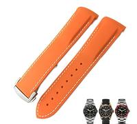 GSZCCZS Bandas de reloj rojo azul rojo de vigilancia de 22 mm 22 mm de goma de goma para el brazalete de tudor black bay para hombres