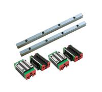 GSZCCZS Bloque Deslizante de rodamiento Lineal de riel Deslizante 4 PPCS Block del SELVER del CONDEJO Bloque EGW15CC + 2 PCS EGR15 Guía Lineal Cuadrada 100 mm-000 mm (400 mm)