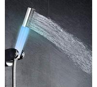 GSZCCZS Cabezal de Ducha de Mano LED con 7 Luces de Cambio de Color Accesorios de baño para una Experiencia romántica y Relajante de la Ducha de Ducha para Ahorrar el Agua para los baños de la casa.