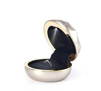 GSZCCZS Caja de Regalo para la Caja de Anillo de joyería Luces LED Organizador de aretes Animado de Recipiente Barrilet Barra de organizadores (Color: Rosa Tamaño: 6 * 5 * 2cm) (Rosa 6.5 * 5.5 * 1cm)