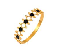 GSZCCZS Colorido brazalete de acero inoxidable para mujeres con capas de caparazón con capas Cz pulsera diseñador de diseñador joya de amado de lujo banquete de boda