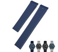 GSZCCZS Correa de silicona de goma de 20 mm 22 mm Bandas de reloj marrón azul negro para la pulsera impermeable de buceo F1 Carrera Aquaracer F1