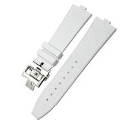 GSZCCZS Correas de Reloj de Caucho fluorado Tipo Convexo, 24x7mm, para Vacheron Constantin Overseas Device, Correa de Reloj de Repuesto de Serie rápida