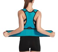 GSZCCZS Corrector de postura ajustable, corsé de espalda, cinturón de espalda, soporte lumbar masculino femenino, corrector recto (color: verde, tamaño: código XXL) (código verde XL)