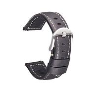 GSZCCZS Correos de cuero Releaming Body Watchband 20 mm de 22 mm de 24 mm Reloj de cuero Banda de reloj /24 mm/hebilla marrón-negra-negra