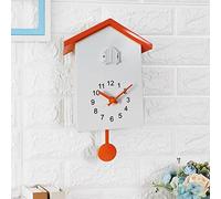 GSZCCZS Cuckoo Wall Reloj Sounds Pendulum Reloj de Escritorio Gabinete Relojes Mira la Pared de Estilo nórdico (Gris)