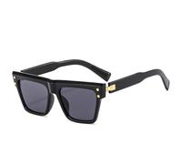 GSZCCZS Gafas de sol 2025 para mujer, con patrón colorido, UV400, color gris, degradado, lentes de sol para hombre, negro, Talla única