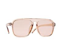 GSZCCZS Gafas de sol de moda con montura grande para hombres y mujeres, gafas de sol para sombra de playa al aire libre (color: A, tamaño: mediano), d, Medium