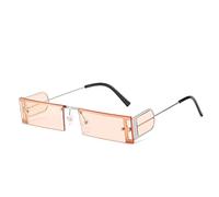 GSZCCZS Gafas de sol rectangulares de una pieza para mujer, retro, pequeñas, vintage, para mujer, 29826, Talla única