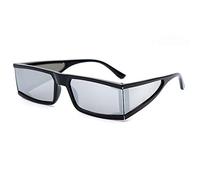 GSZCCZS Gafas de sol rectangulares de una pieza para mujer, retro, pequeñas, vintage, para mujer, 70041, Talla única
