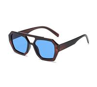 GSZCCZS Gafas de sol retro para mujer, UV400, Azul té, Talla única
