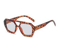 GSZCCZS Gafas de sol retro para mujer, UV400, Gris flor, Talla única