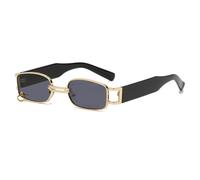 GSZCCZS Gafas de sol vintage con anillo de metal para mujer, gafas de sol para hombre, UV400, 1, Talla única