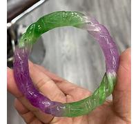 GSZCCZS Jade Bangles Hollow Round Round Bangle Bangle Jadeite Bracelets Jewelry (60-61 mm)