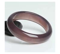 GSZCCZS Jade Bracelet Wide Calcedony Agate Bangle Exquisito Joyería Accesorios Regalos Artesanías (61-62 mm)