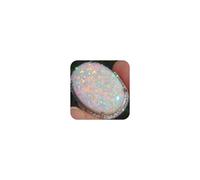 GSZCCZS Joyería para Mujer, Anillo Grande de Plata 925 con Piedras Preciosas de ópalo de Fuego, Compromiso de Boda, joyería para Mujer Sz6-10 (tamaño 8)