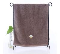GSZCCZS Juego de toallas bordadas en color liso frente al azul, 1 toalla de baño y 2 toallas de cara para adultos, toalla de baño (color C, tamaño A)