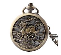 GSZCCZS Mechón mecánico automático Reloj Caso Half Hunter Steampunk Dial para Hombres Mujeres