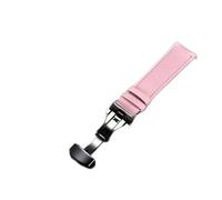 GSZCCZS Mira la banda de cuero de vaca genuina correa de reloj con brazalete verde rojo blanco Banda de vigilancia 18 mm 20 mm 22 mm 24 mm (negro-jojo's extraño aventura1,22 mm)