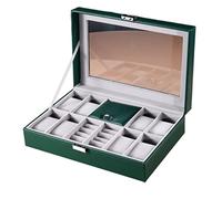 GSZCCZS Mira la Caja de Relojes de Reloj 8 Ranuras Reloj Box Box Box Box Organizer para los Anillos de Reloj Bracelets Caja de Relojes (Color: Negro)