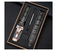 GSZCCZS Mira la correa de cuero masculino hebilla accesorios de la cadena de relojes Sustituto (E, 23 mm)