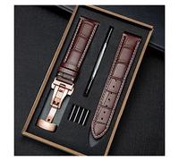 GSZCCZS Mira la correa de cuero masculino hebilla accesorios de la cadena de relojes Sustituto (E, 23 mm)