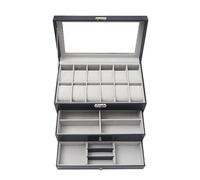 GSZCCZS Mira la joyería de Gafas múltiples con la Caja de Almacenamiento de Joyas de Joyas