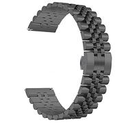 GSZCCZS Mira una correa de acero inoxidable de metal de metal transpirable, correa reemplazable de acero inoxidable de liberación rápida de 12 mm-26 mm