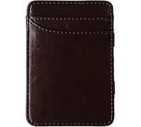 GSZCCZS Monedero para Tarjetas Monedero de Cuero para Hombre Delgado de Moda Titular de la Tarjeta de crédito de diseñador Clip de Efectivo pequeño para Mujer (Color : Coffee)