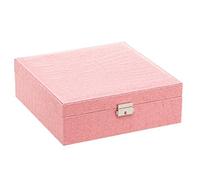 GSZCCZS Mujer Lady Girls Organizador de joyería portátil Pendiendo/Anillo/Collar/Reloj, etc. Caja de contenedores de Almacenamiento cosmético