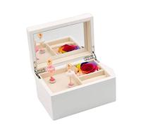 GSZCCZS Música Ballerina Joya de música con Caja de Almacenamiento de Joyas de Madera de Flores eternas, Regalo Personalizado para la Caja Musical de San Valentín para la Familia, 6.4x3.7x4.3in