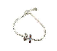 GSZCCZS Nuevo 2026 925 Sterling Silver Color Circon Letter Bracelet para su diseño Joya geométrica Joya de cumpleaños Decoración de regalos Luxury With You Accessors Best Best