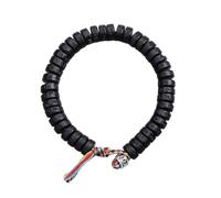 GSZCCZS Nuevo 2026 Budista tibetano Seis personajes Proverbios Pulseras Naturales de cáscara de coco Beads Mujeres Madriz a mano Afortunadamente Jewellry Decoration Jewely Luxury Best For Gift