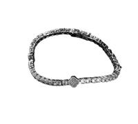 GSZCCZS Nuevo brazalete 2025 Hecho helado de circonía cúbica Mujeres de brazalete Hiphop Decoración Joya Luxury With For You Accessors Trendy Creative Best For Gift