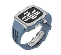 GSZCCZS Nuevo kit de modificación de lujo marco de metal bisel ， para la caja de la banda 9 8 7 6 5 4 SE 44 mm 45 mm Reemplazar la correa de reloj