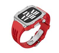 GSZCCZS Nuevo kit de modificación de lujo marco de metal bisel ， para la caja de la banda 9 8 7 6 5 4 SE 44 mm 45 mm Reemplazar la correa de reloj